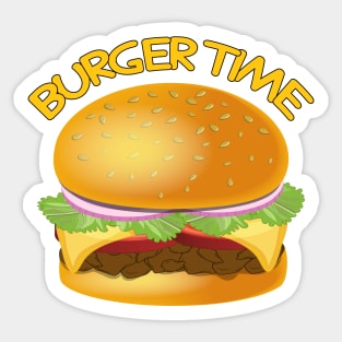 Burger Time Sticker